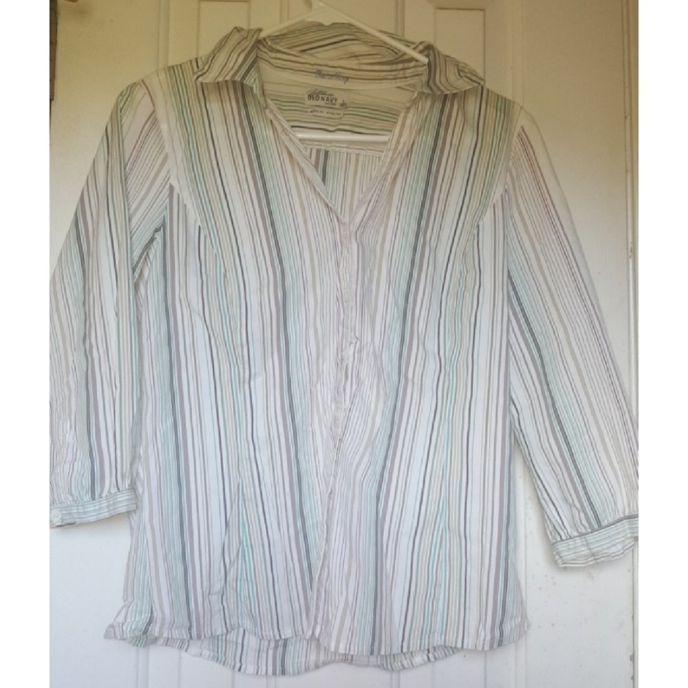 Colorful Striped Casual Work Shirt